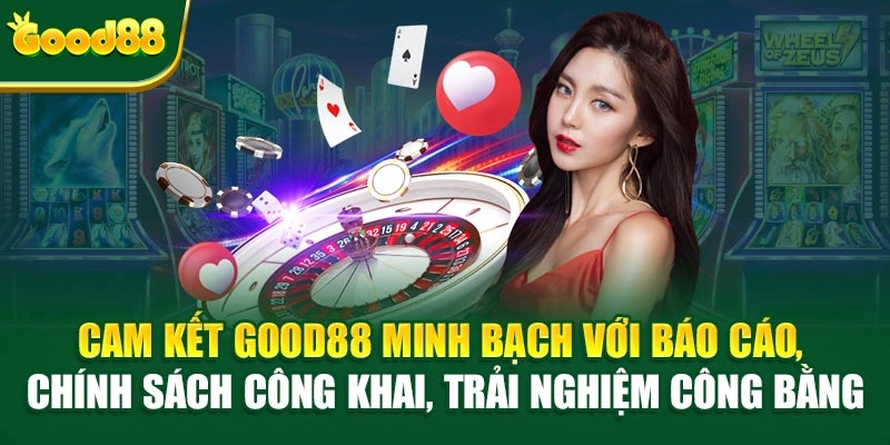 Cam kết Good88 minh bạch với báo cáo, chính sách công khai, trải nghiệm công bằng
